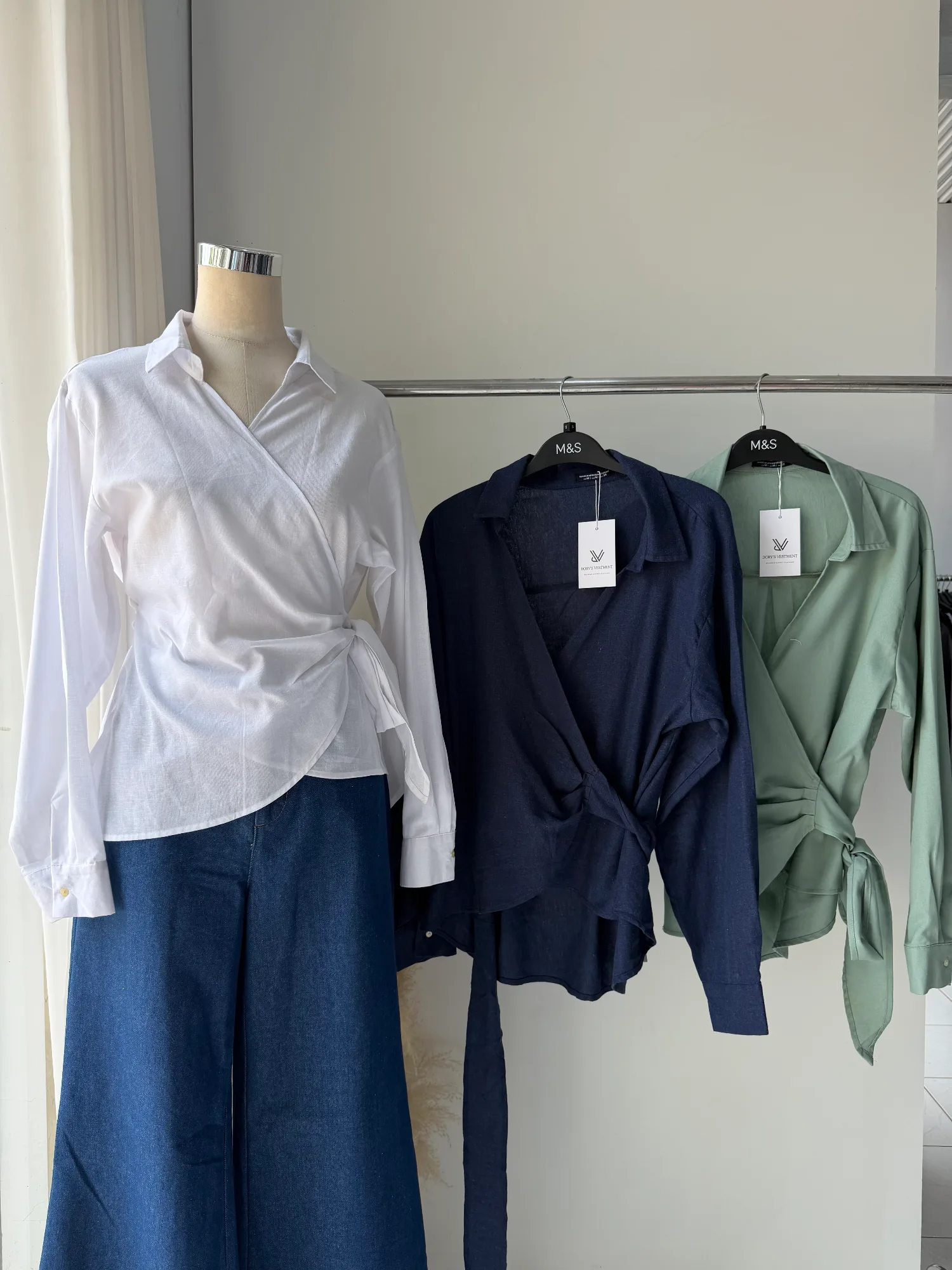 Linen Wrap Shirt